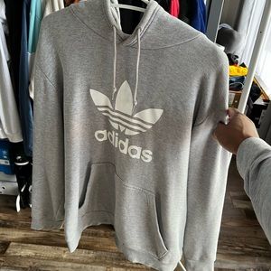 Black adidas hoodie, size LARGE. Like new